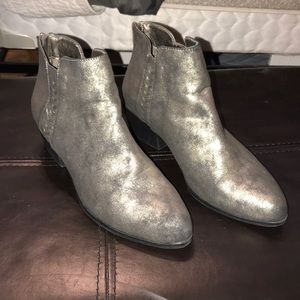 Metallic booties size 11